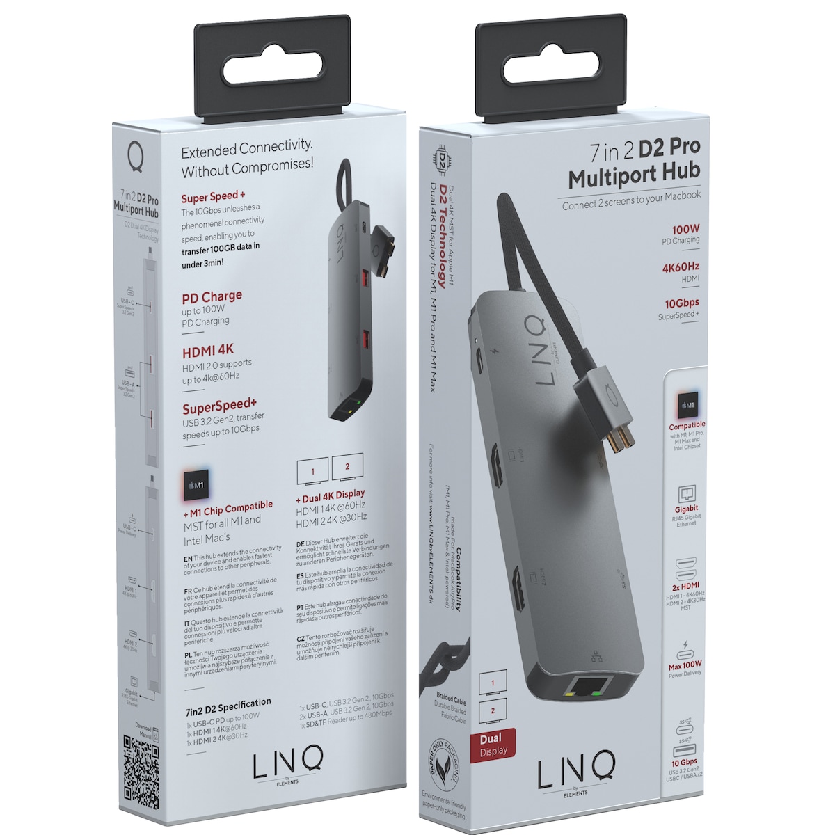 LinQ 7-i-2 D2 USB-C hub