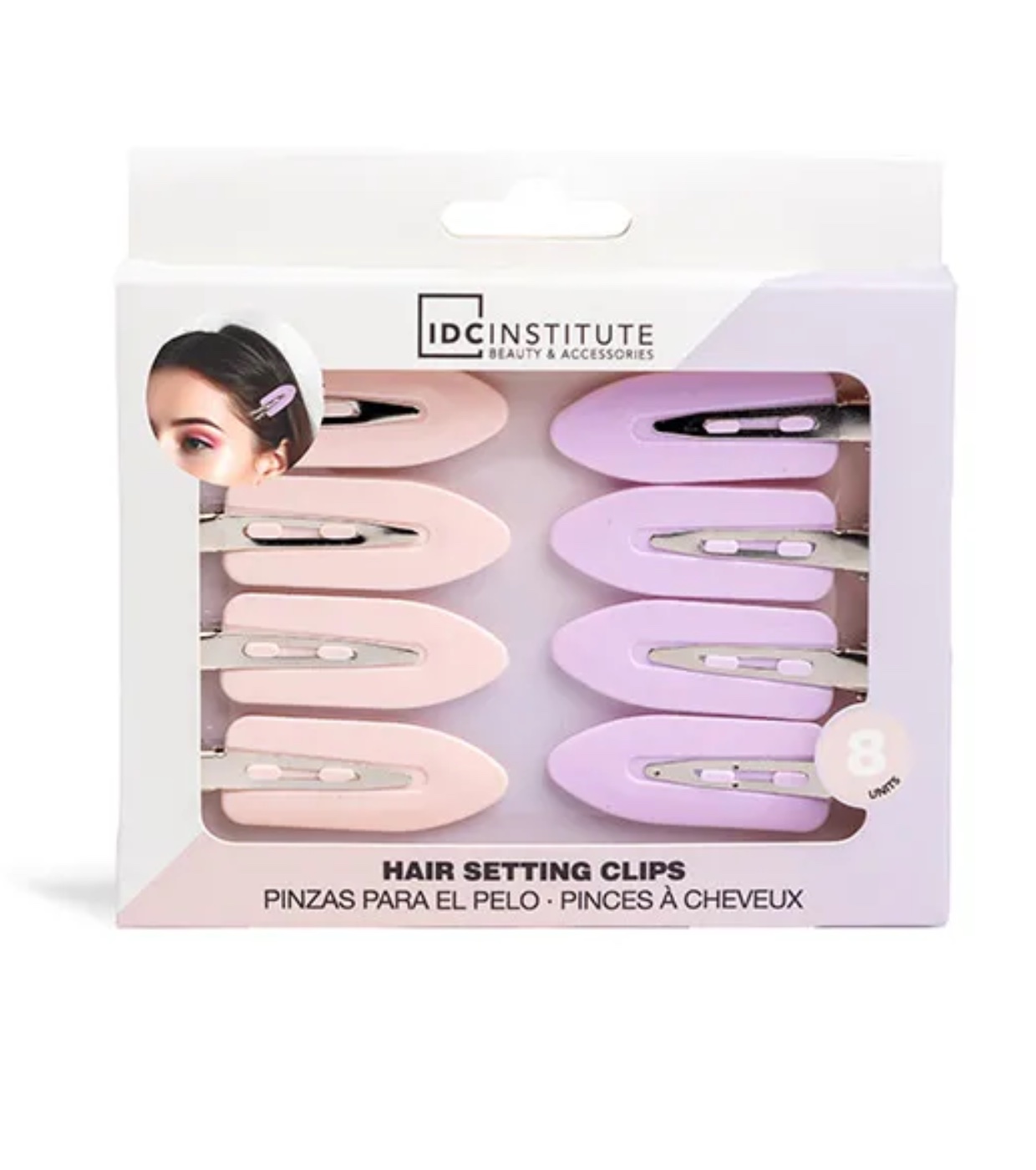 IDC Institute - Conjunto de 8 grampos de cabelo