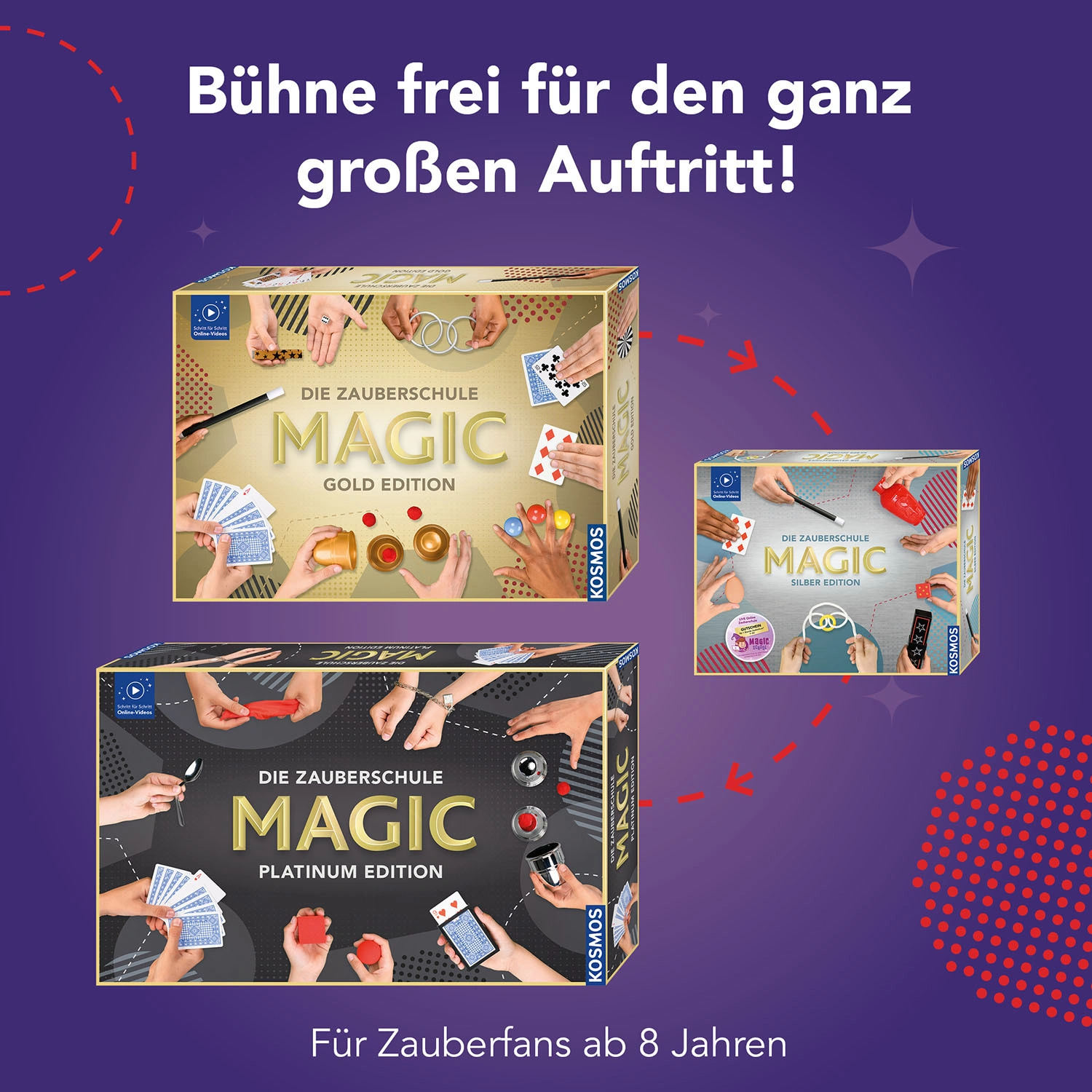 Zauberkasten DIE ZAUBERSCHULE MAGIC - SILBER EDITION