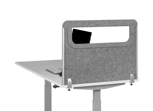 BakkerElkhuizen BE Safety Screen side Acrylic, Lys grå, PET-filt, Plast, Grå, Akryl, 1 stk