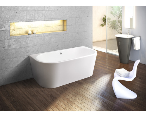 OTTOFOND Messina bad 75 x 165 cm glanzend wit 703804