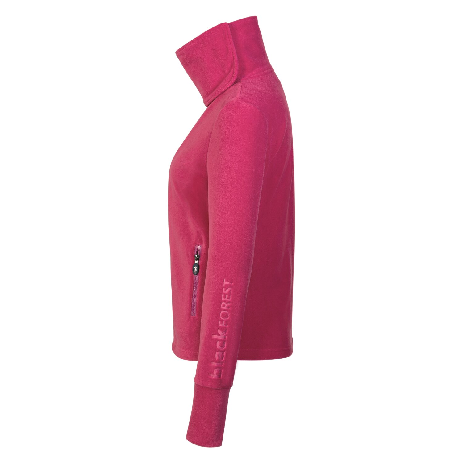 black forest Fleecejacke mit hohem Kragen  - orchid