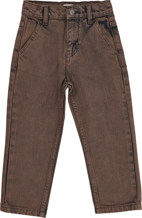 Copenhagen Colors ORGANIC JUNIOR JEANS, REUGULAR FIT Dk brown dyed