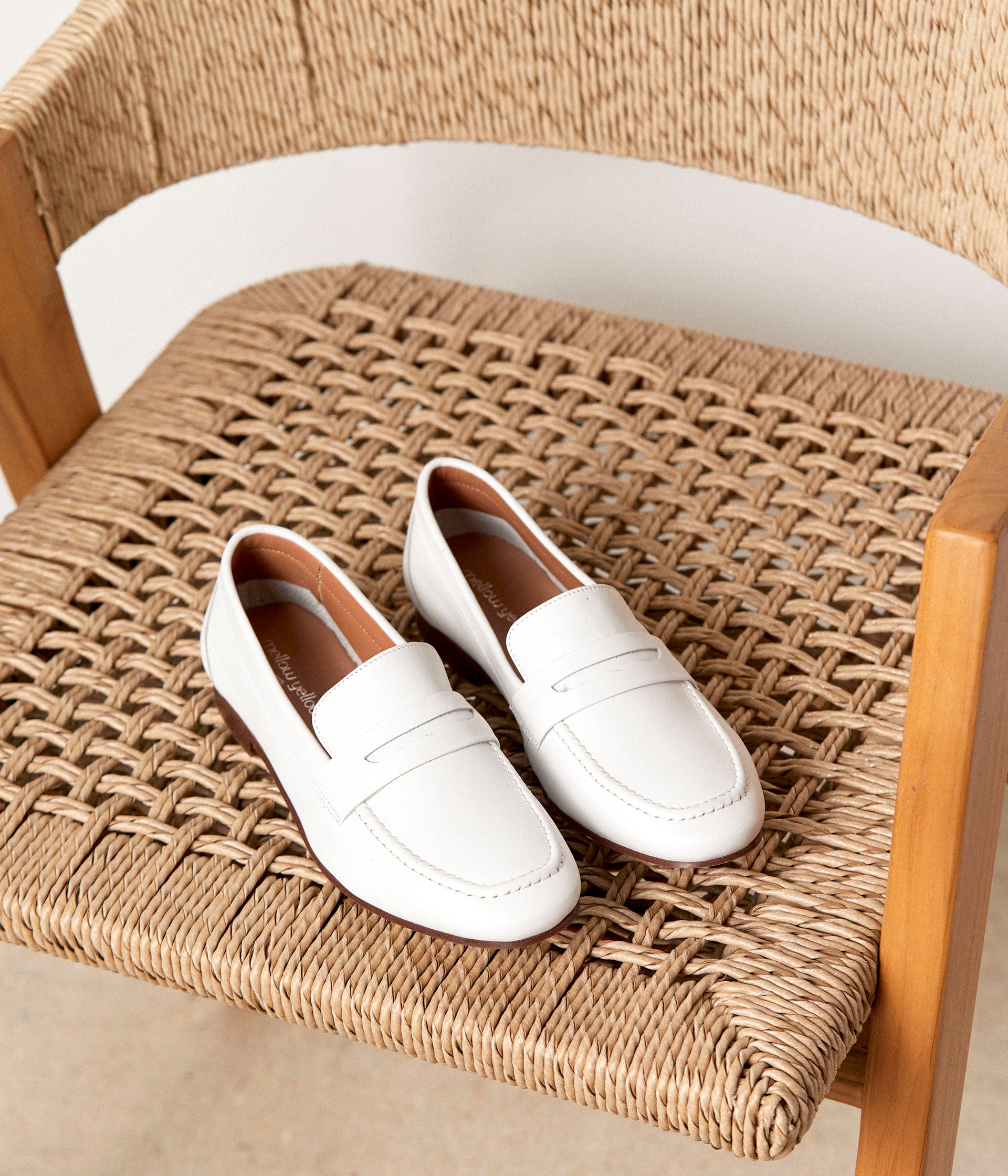 Mocassins blancs Judith