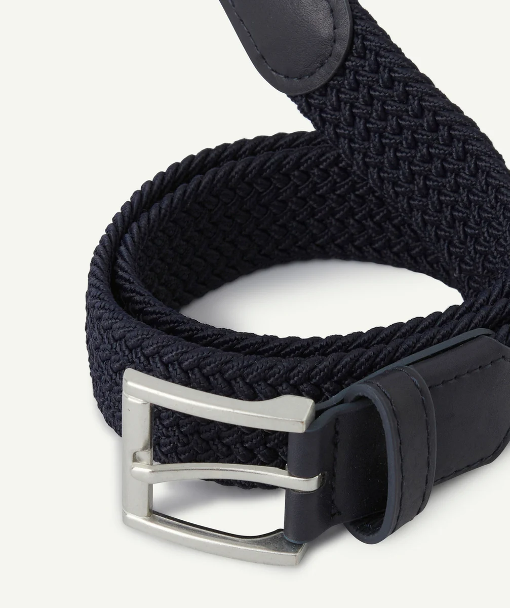 CEINTURE GARÇON BLEU MARINE TRESSÉE