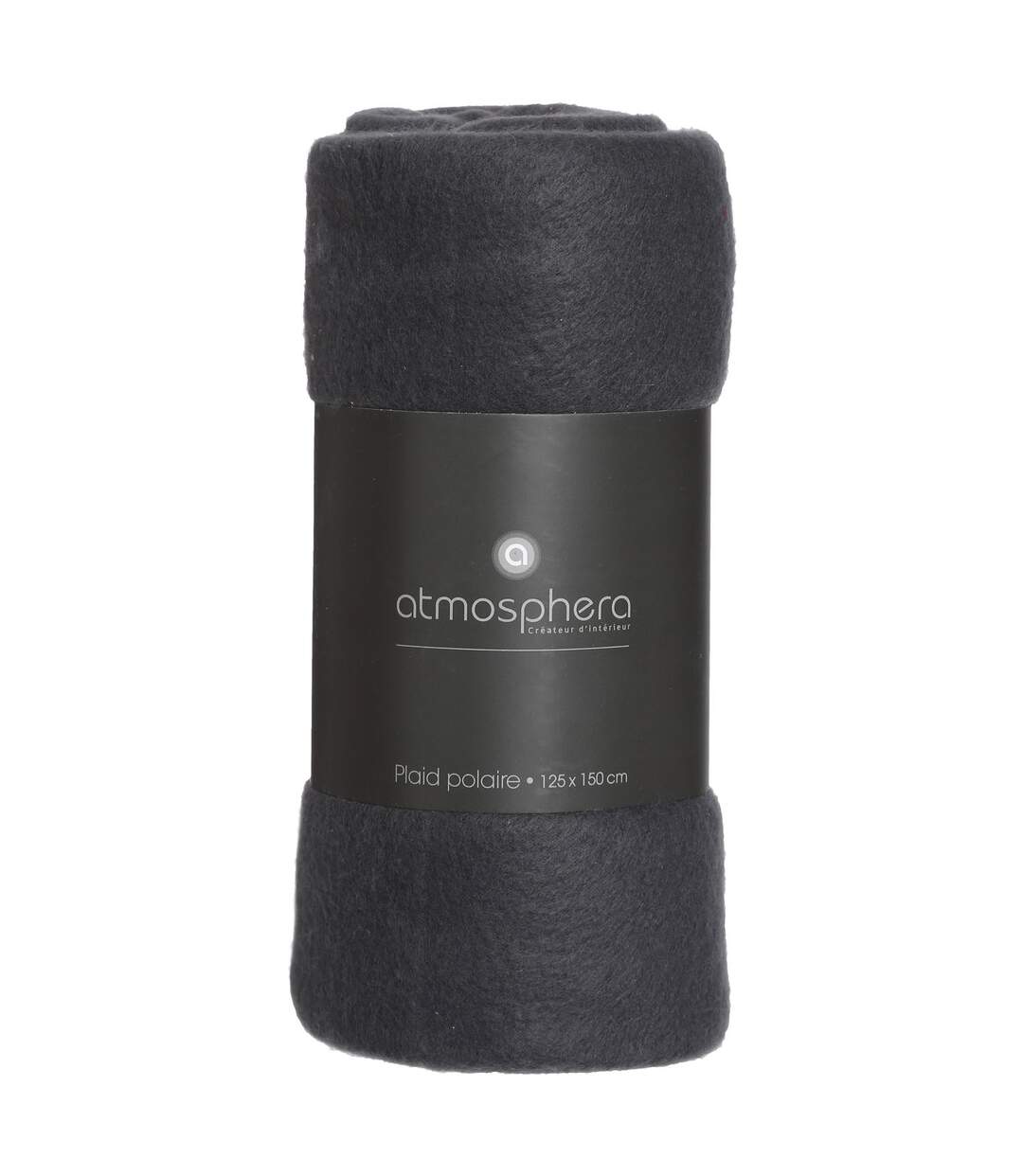 Plaid polaire - 125 x 150 cm - Gris anthracite