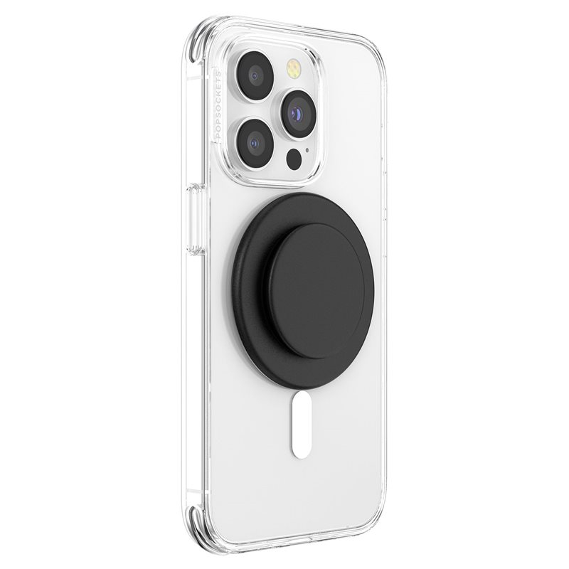 PopGrip MagSafe Round Finger Griff Halterung (Austauschbarer Top) für Apple iPhone (806828) - Schwarz