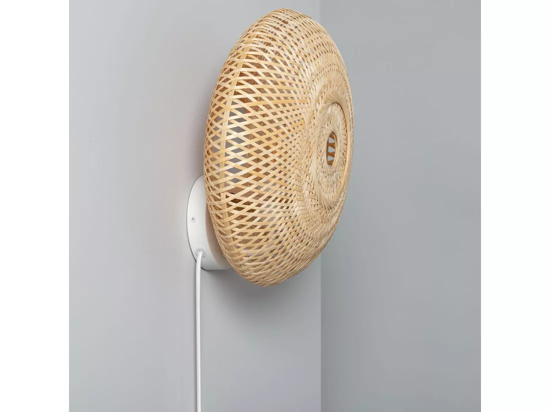 Lampe Murale Bambou Manen Naturel