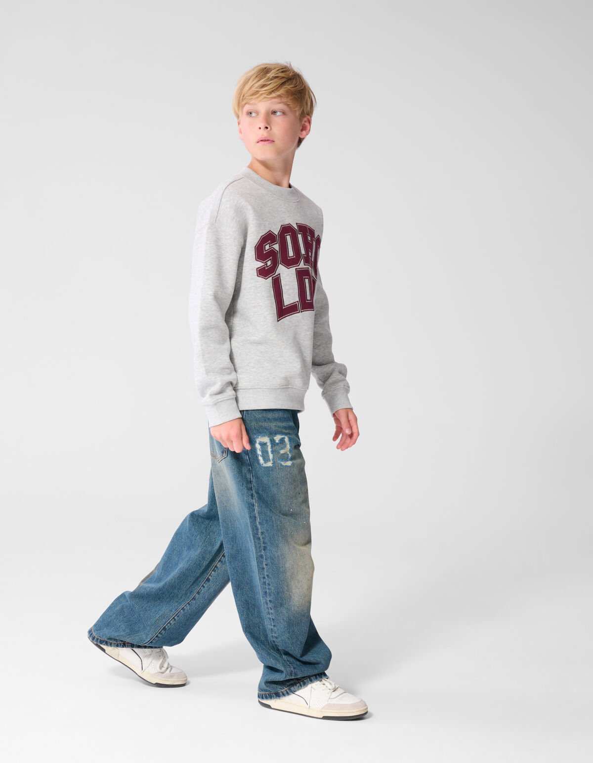 Varsity Ultra Baggy Fit Jeans Donkerblauw