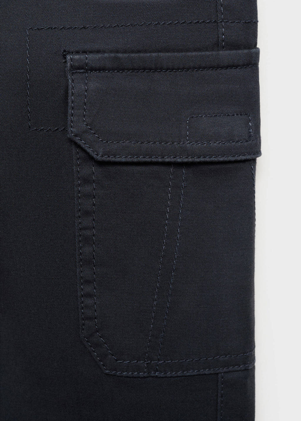 Mango Kids tapered cargo broek marine