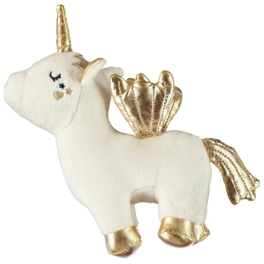 Peluche licorne en velours pour bébé fille - Ecru