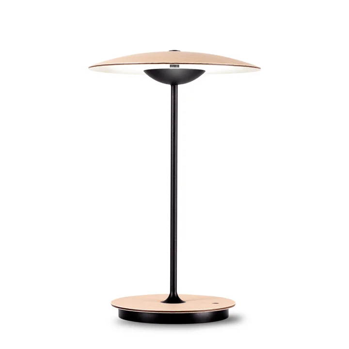 marset - Ginger LED Akku-Tischleuchte 20 M, Eiche / weiss