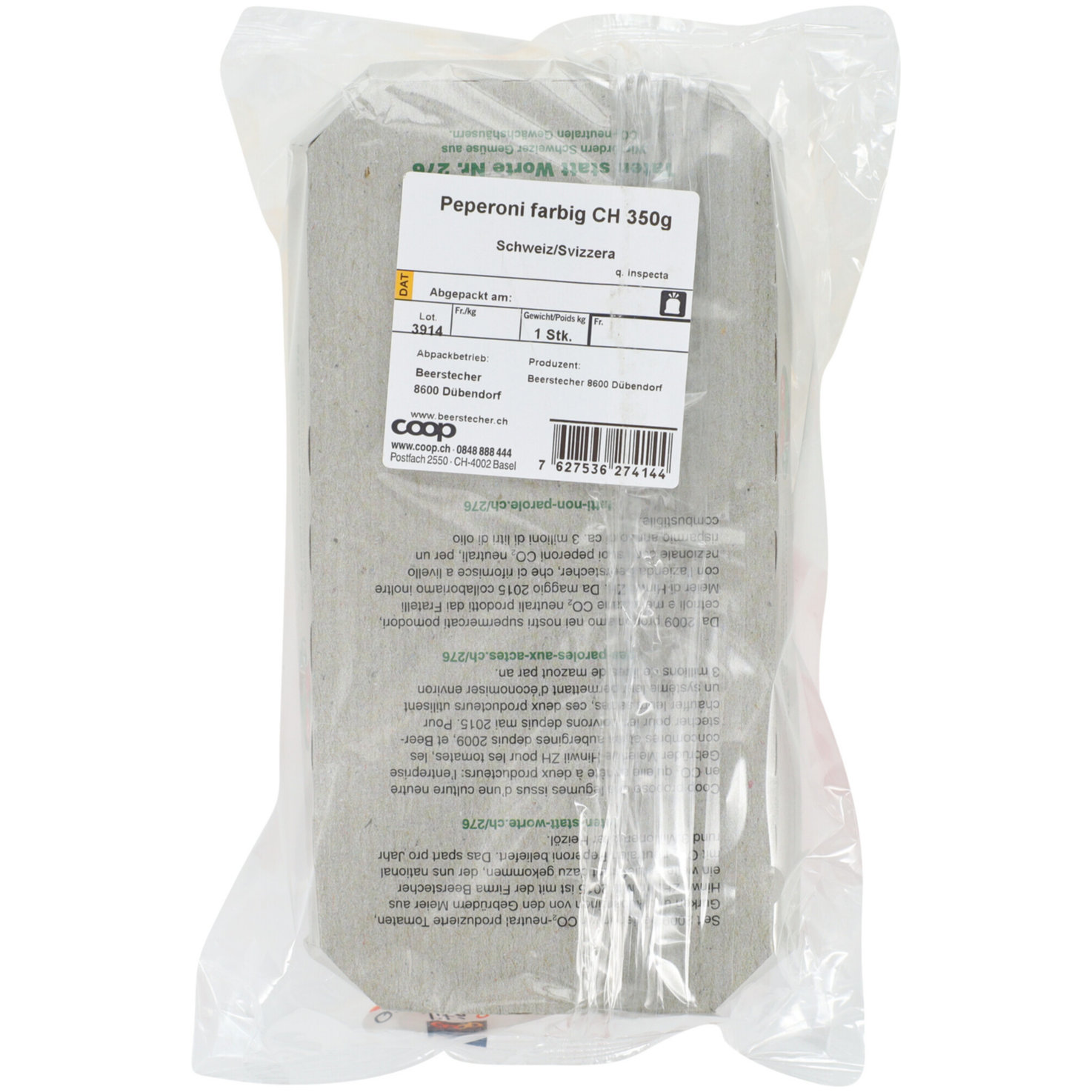 Peperoni farbig -