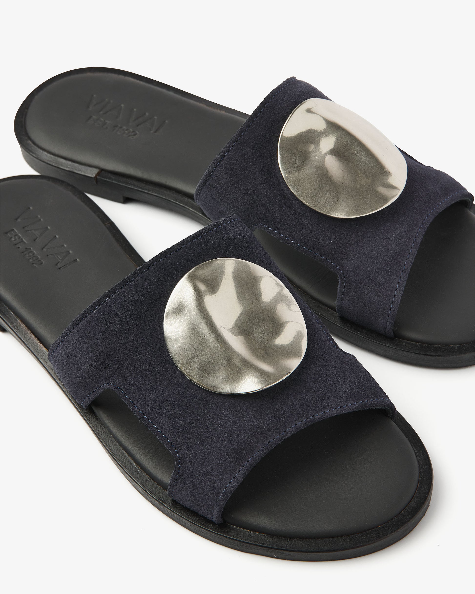 VIA VAI blauwe slippers Vita Avi