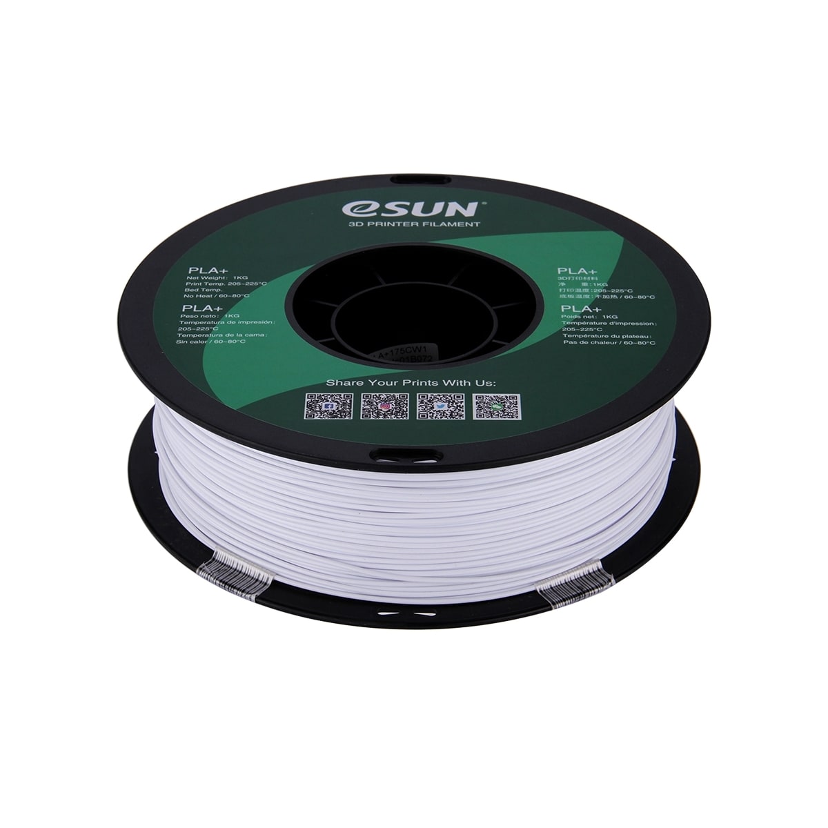 eSUN PLA+ 1.75mm 1kg - Cold White
