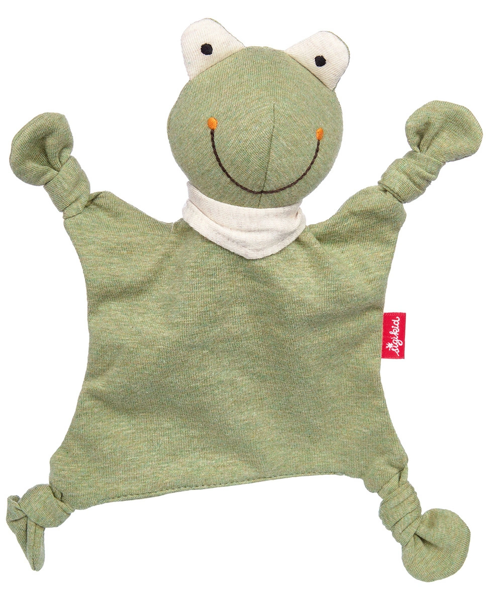 Mini-Schnuffeltuch FROSCH in grün