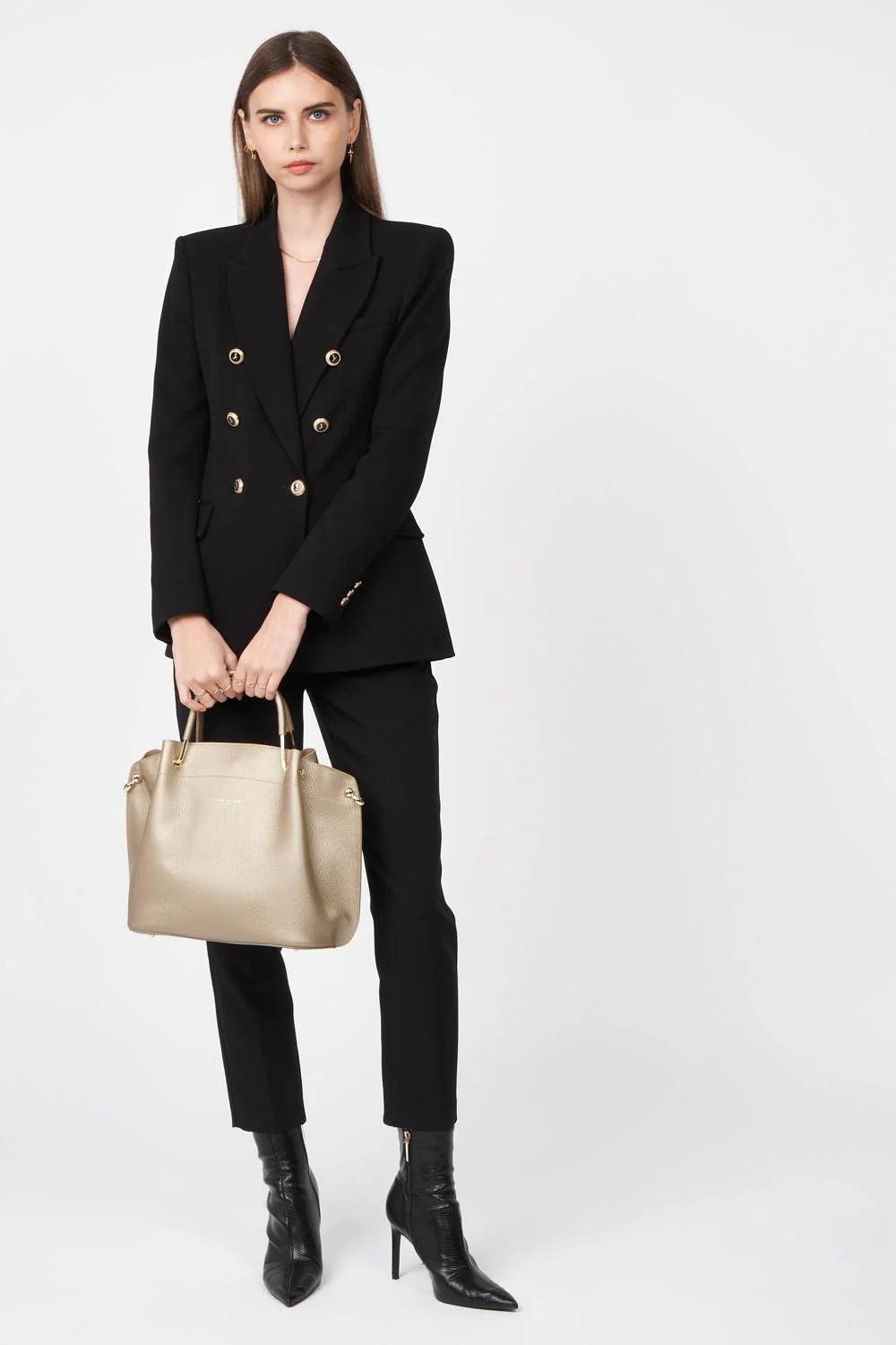 Foulonné Double-Grand sac à main