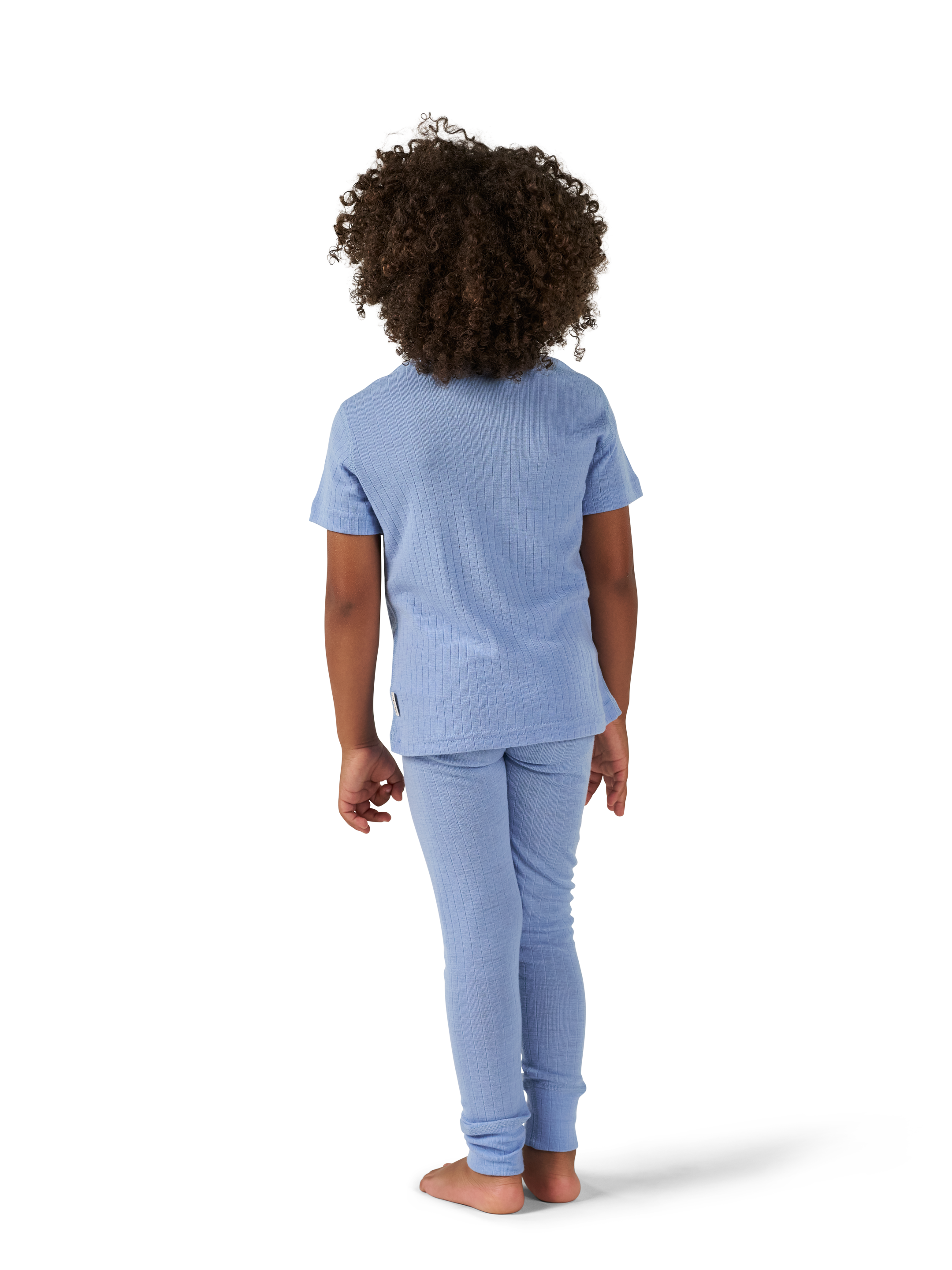 Legging van merinowol voor kinderen in Zwart