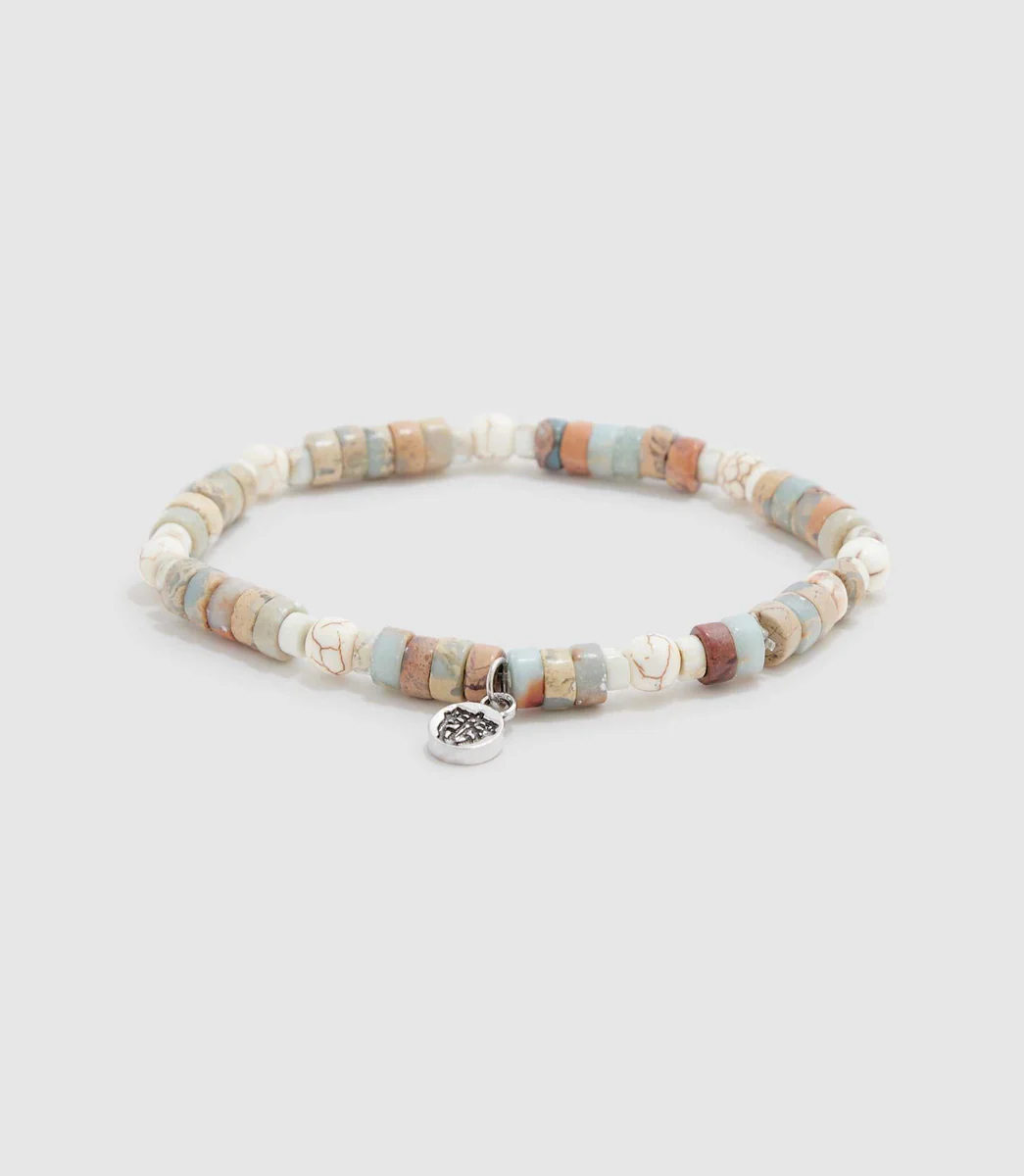 Bracelet en perles beige 