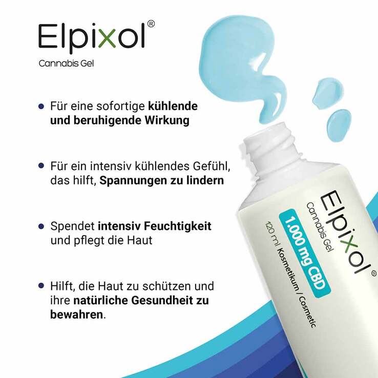 Cannabis Gel 1000 mg Cbd Kühl Gel Elpixol, 120 ml