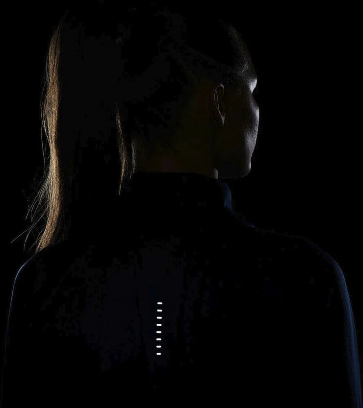 Nike Dri Fit Swoosh Run Running Midlayer Lobetroje Blå