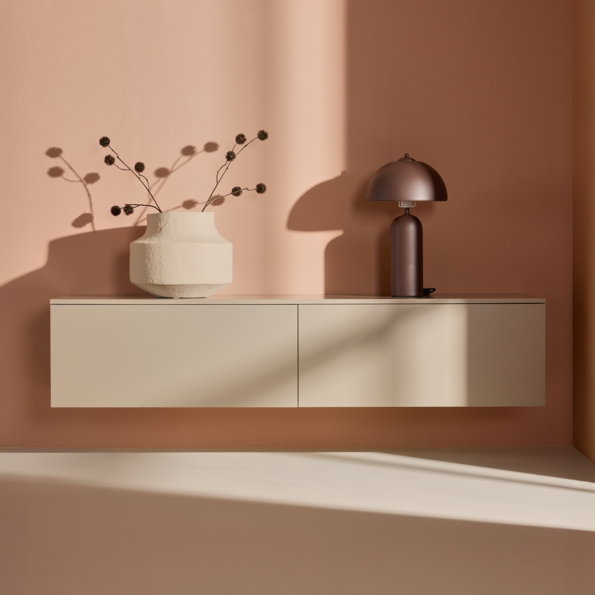 Houten dressoir Leona Beige