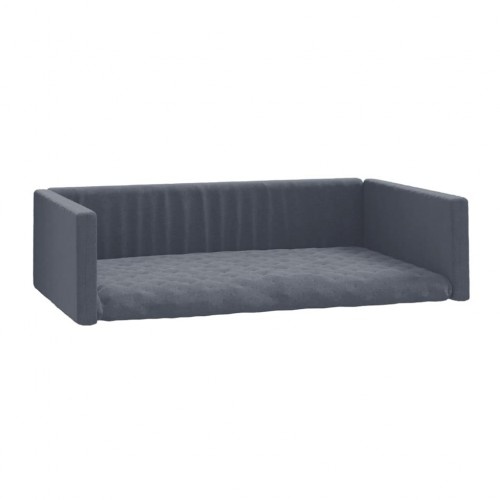 Cama baú Vidaxl cinza escuro para cães