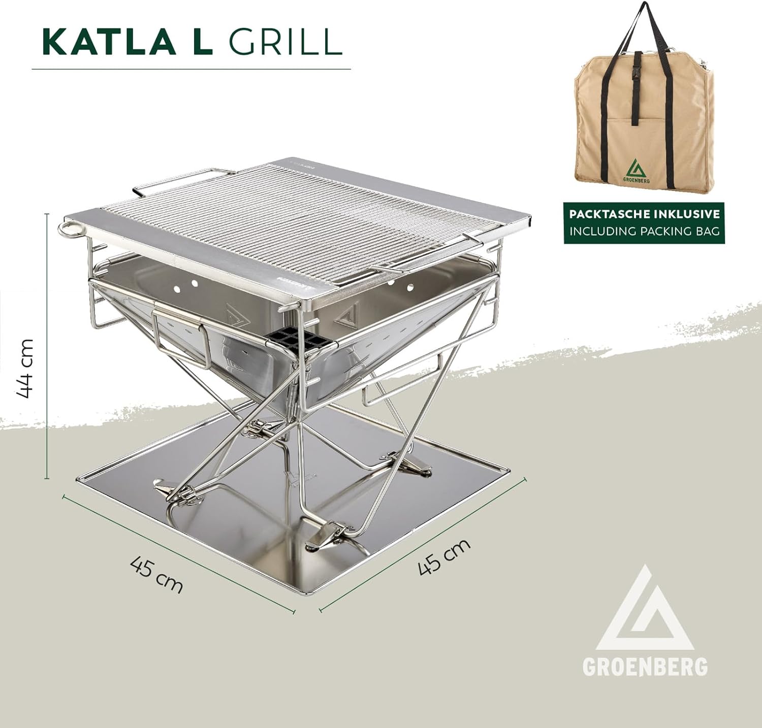 Groenberg Katla houtskoolgrill - Large