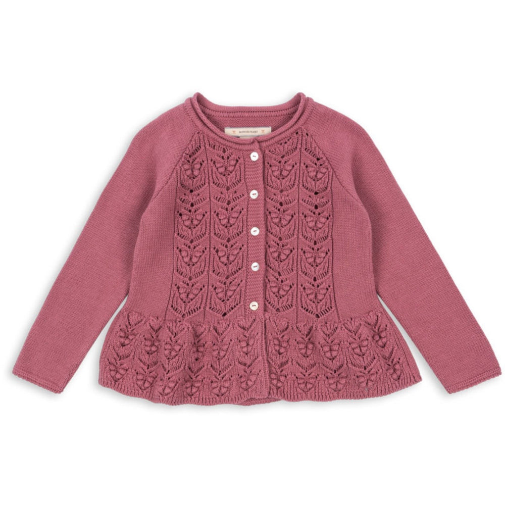 Køb Konges Sløjd Deco Rose Cabby Flæse Cardigan GOTS