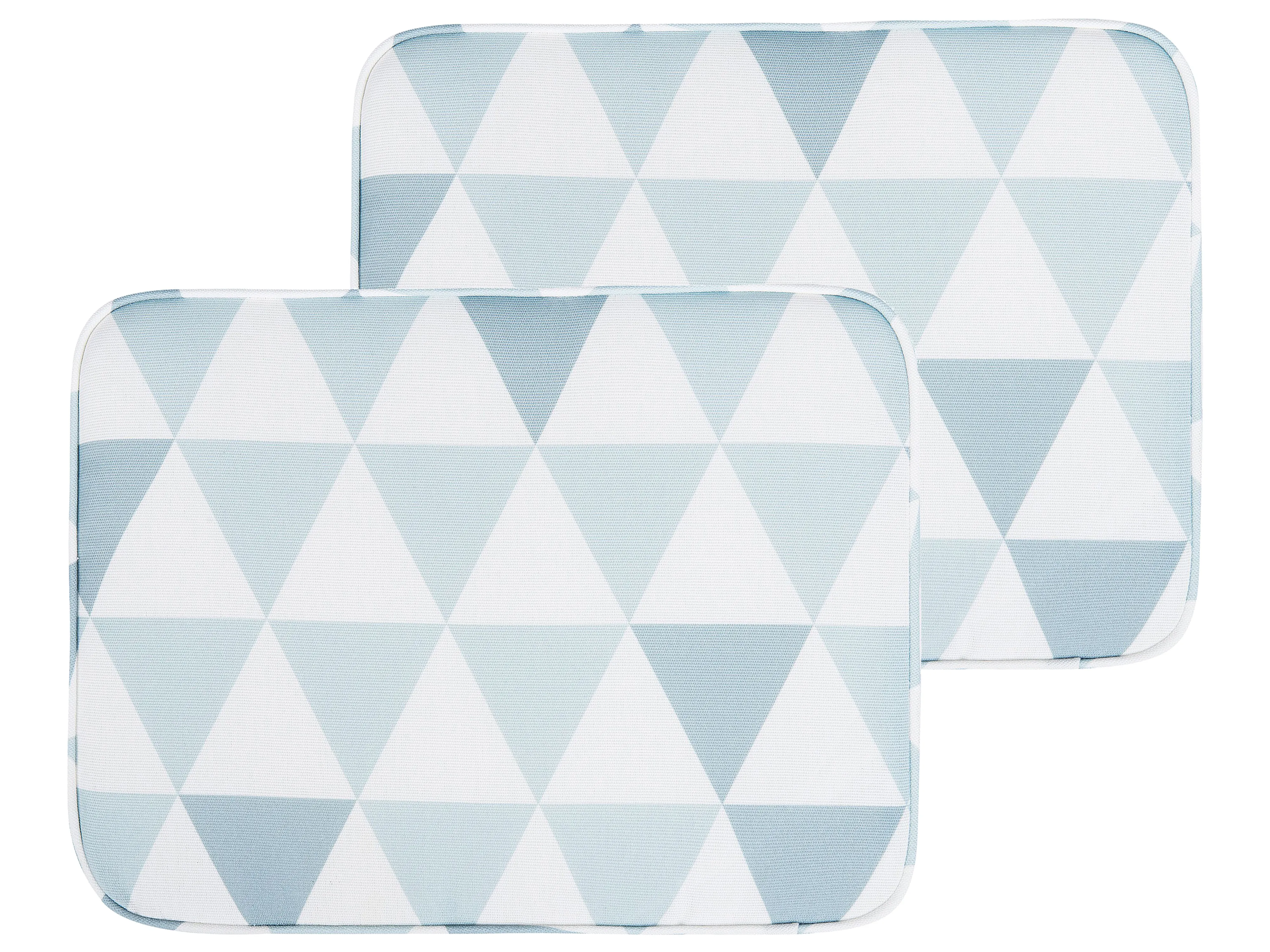 Set van 2 tuinzitkussens FIJI 29 x 38 cm Blauw