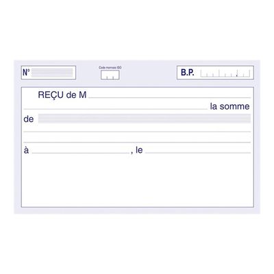 ELVE - Manifold Carnet de reçus - 50 dupli - 10,5 x 18 cm