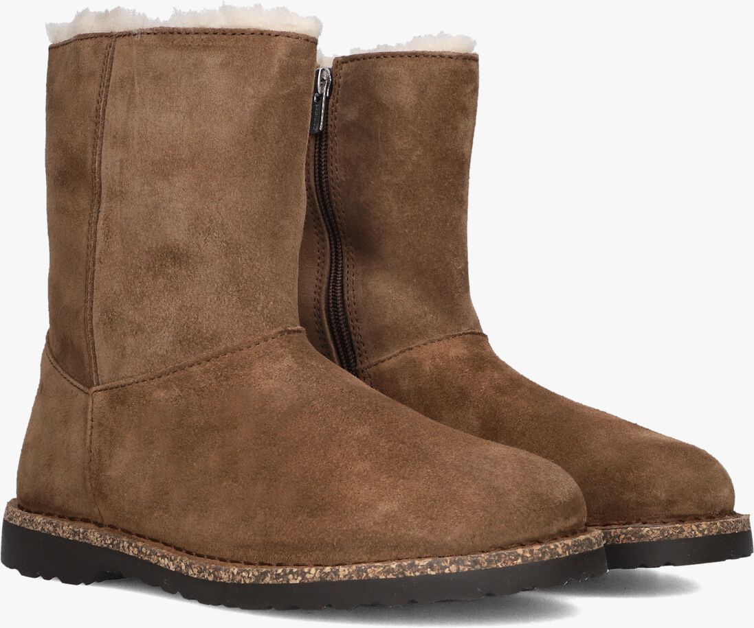 bruine birkenstock snowboots uppsala zip shearling