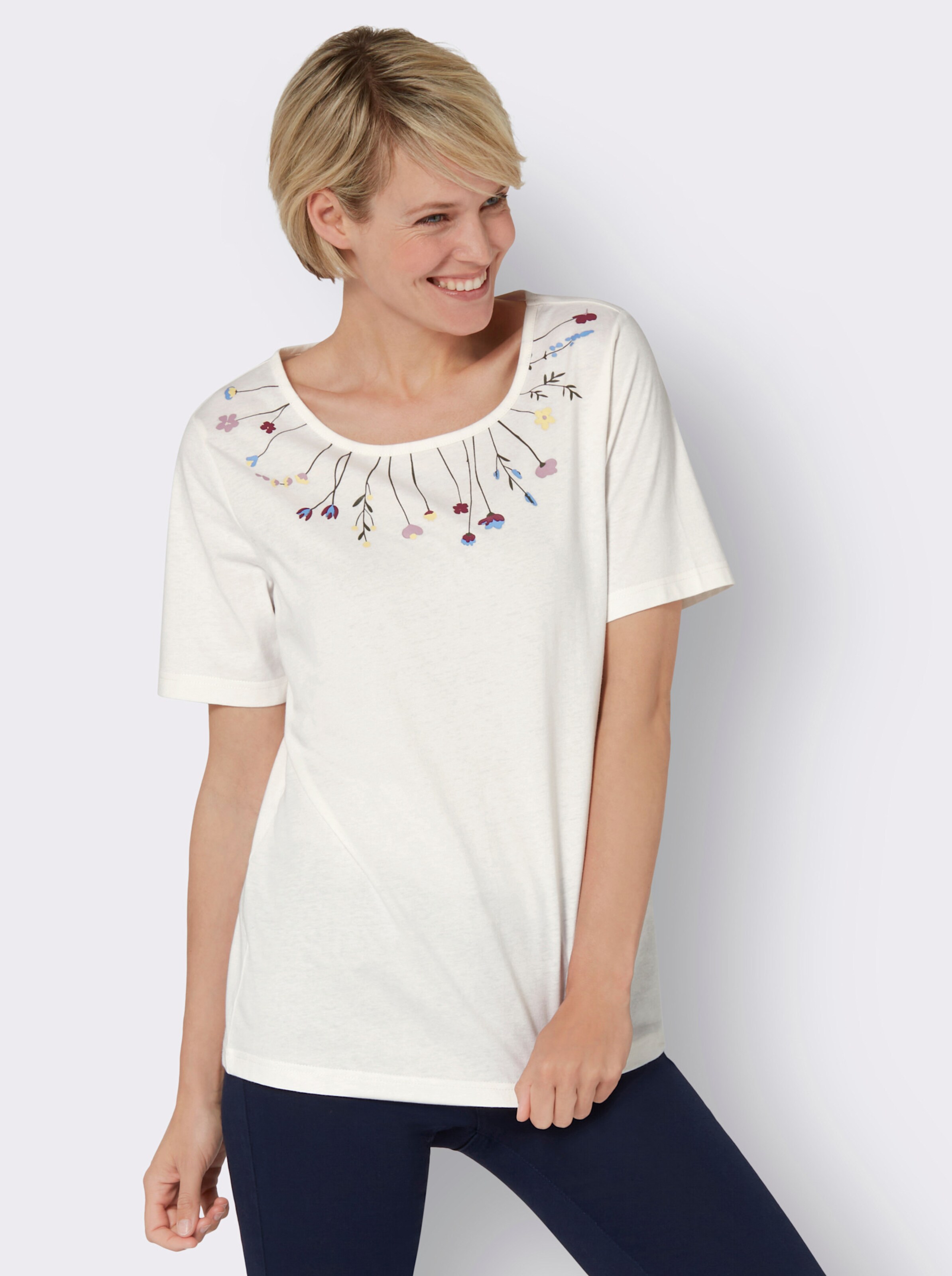 Rundhals-Shirt