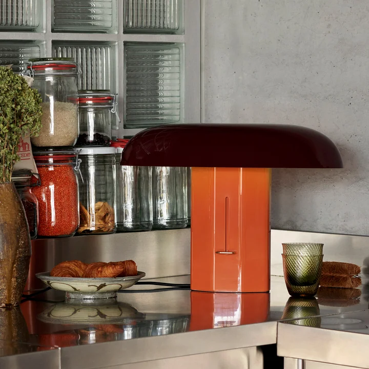 &Tradition - Montera Tischleuchte JH42, amber / ruby