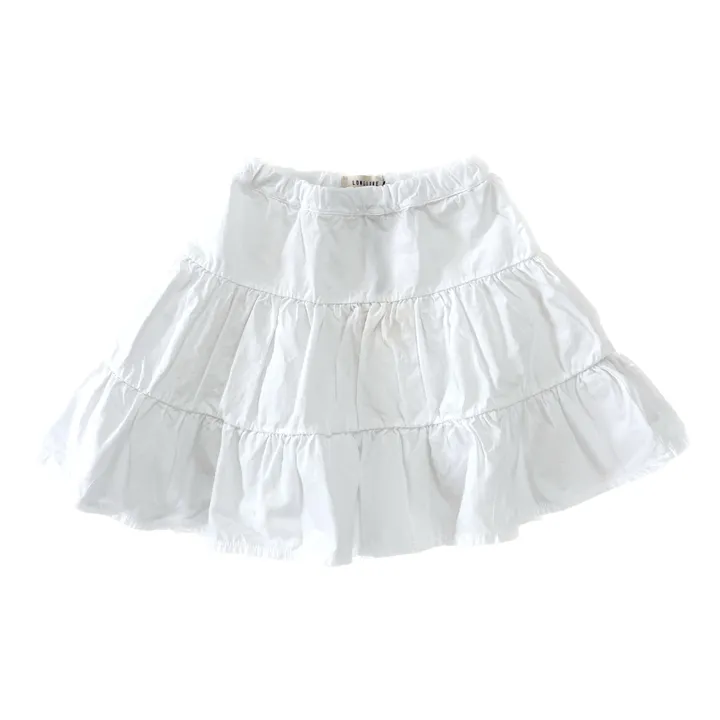 Longlivethequeen Jupe Volants | Blanc