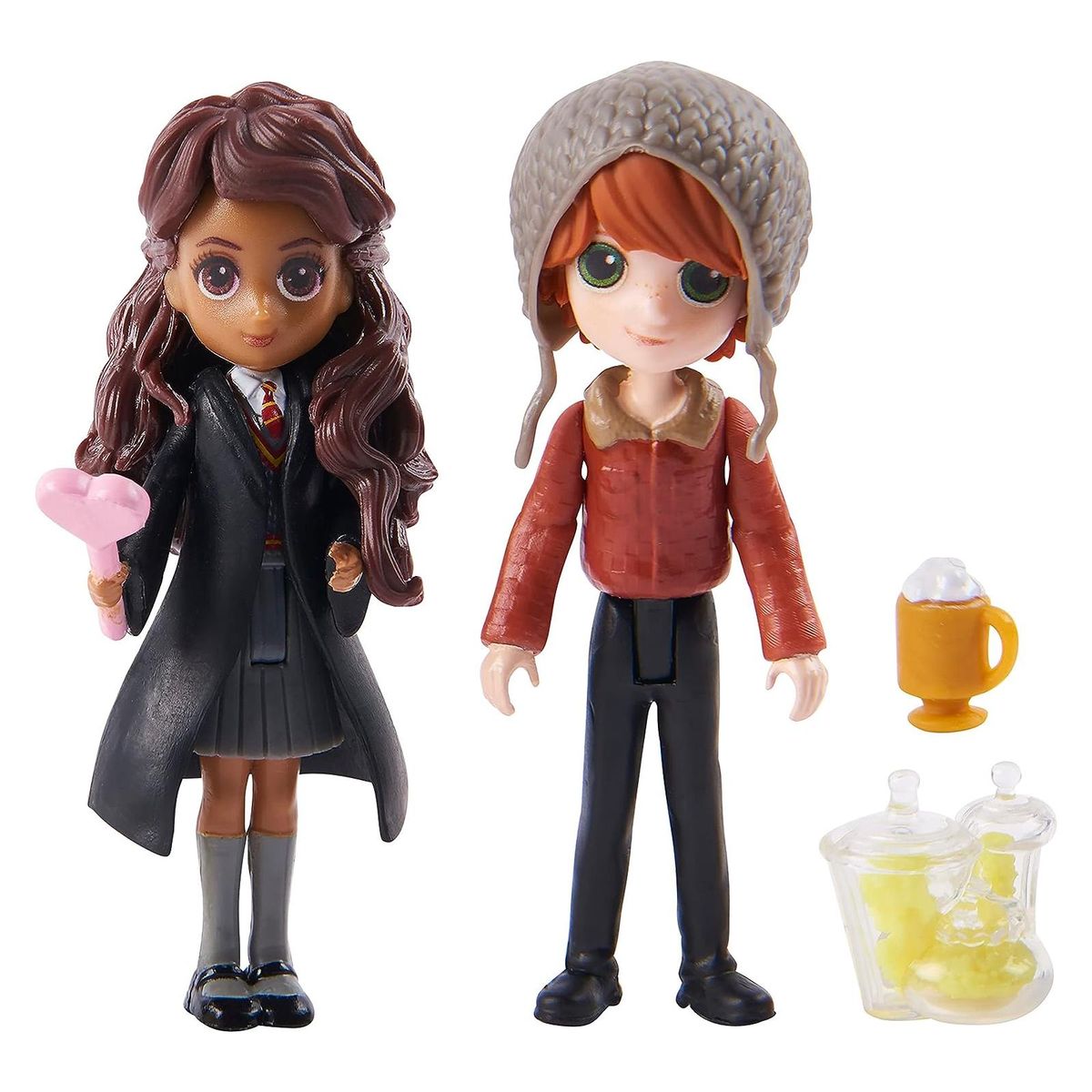 Spin Master 6064902 (20138320) - Wizarding World - Harry Potter - Magical Minis - Ron Weasley und Parvati Patil, Minifiguren, ca. 8 cm, 2-er Pack