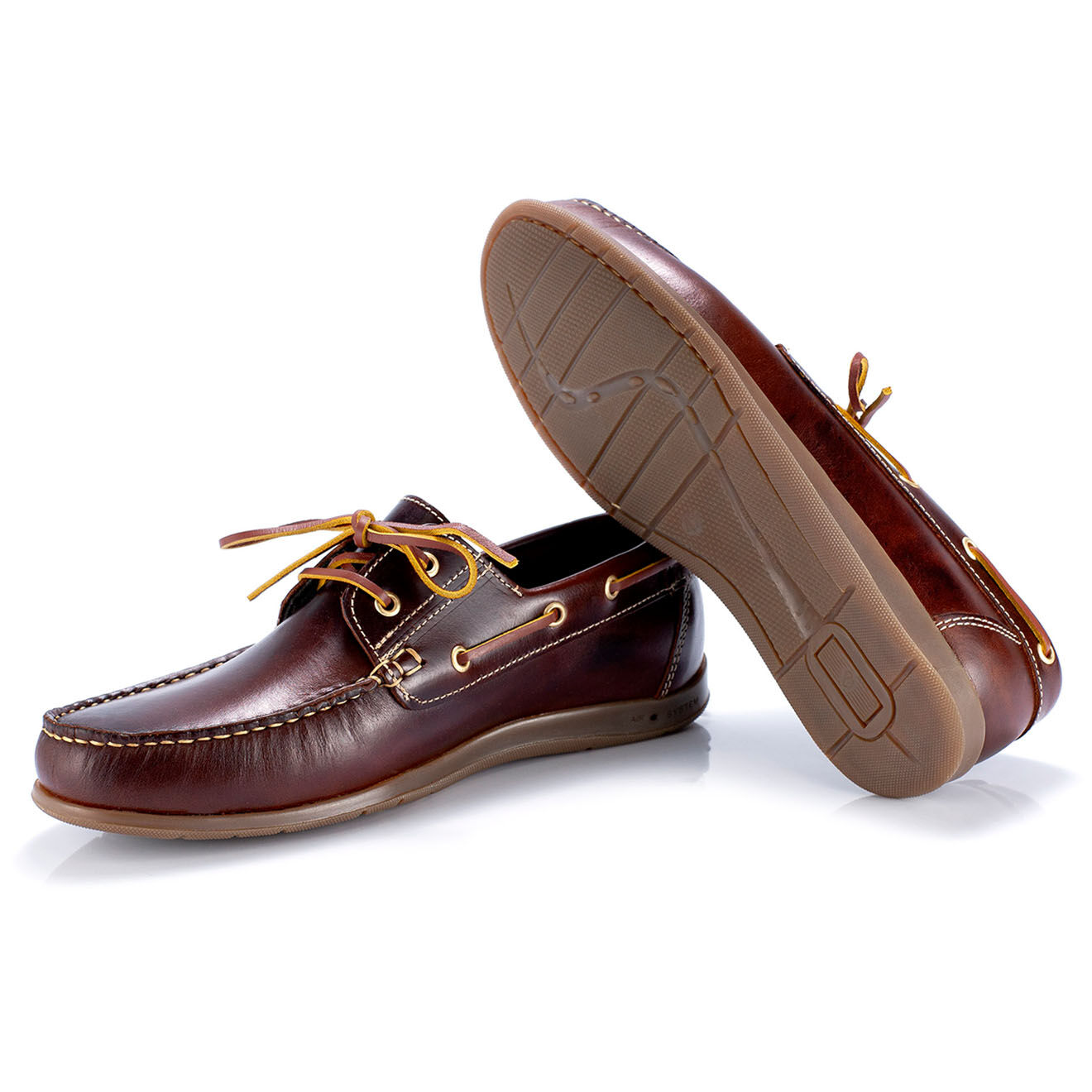 Ortiz & Reed Mocassins en Cuir Crenot cognac