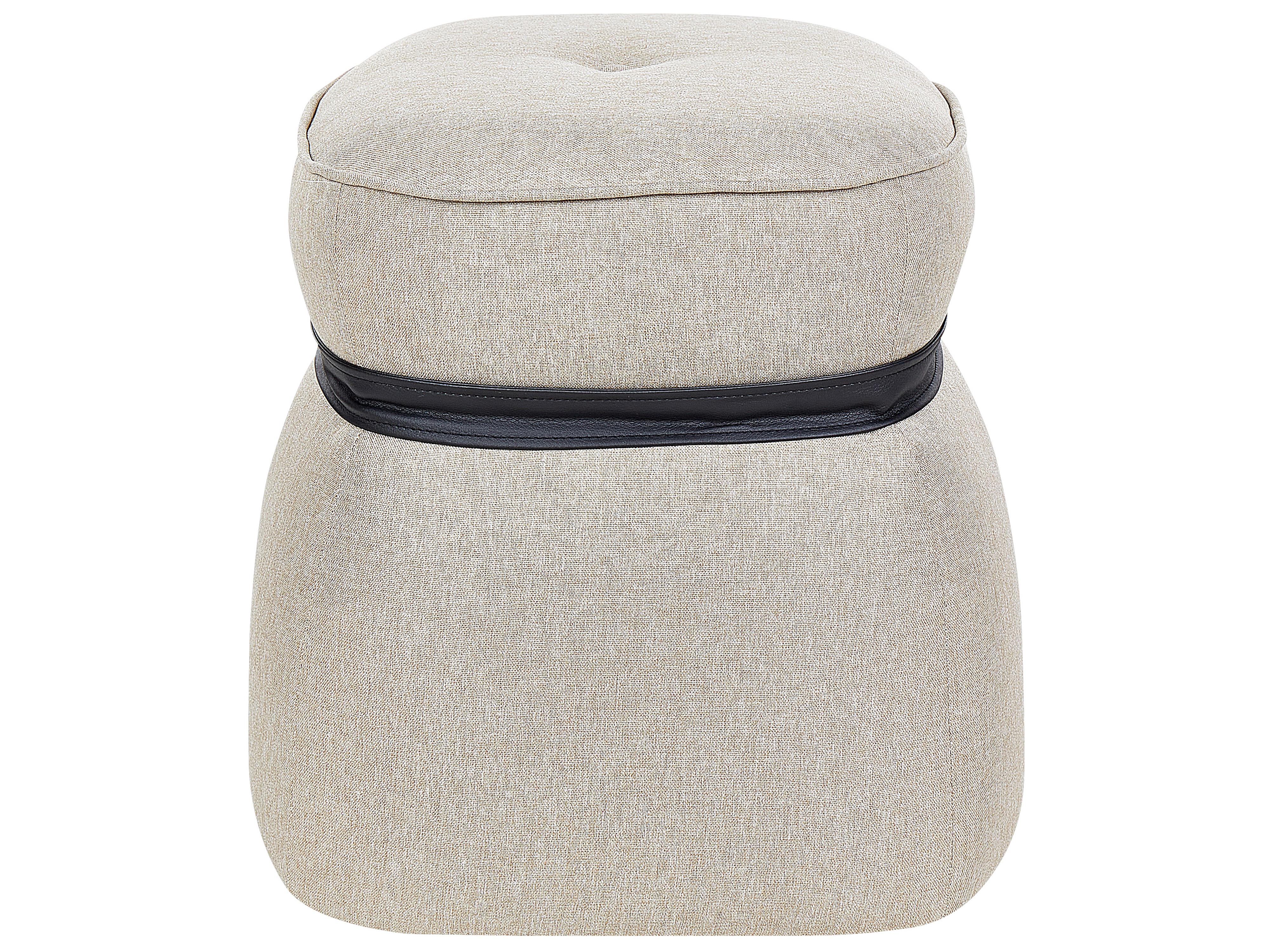 Poef MONTEREY Kunstlinnen Beige