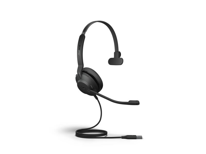 Jabra Headset Evolve2 30 SE Mono MS Schwarz, USB-A Entwickelt, damit Sie produktiv bleiben, leicht, tragbar, zuverlässig, komfortabel