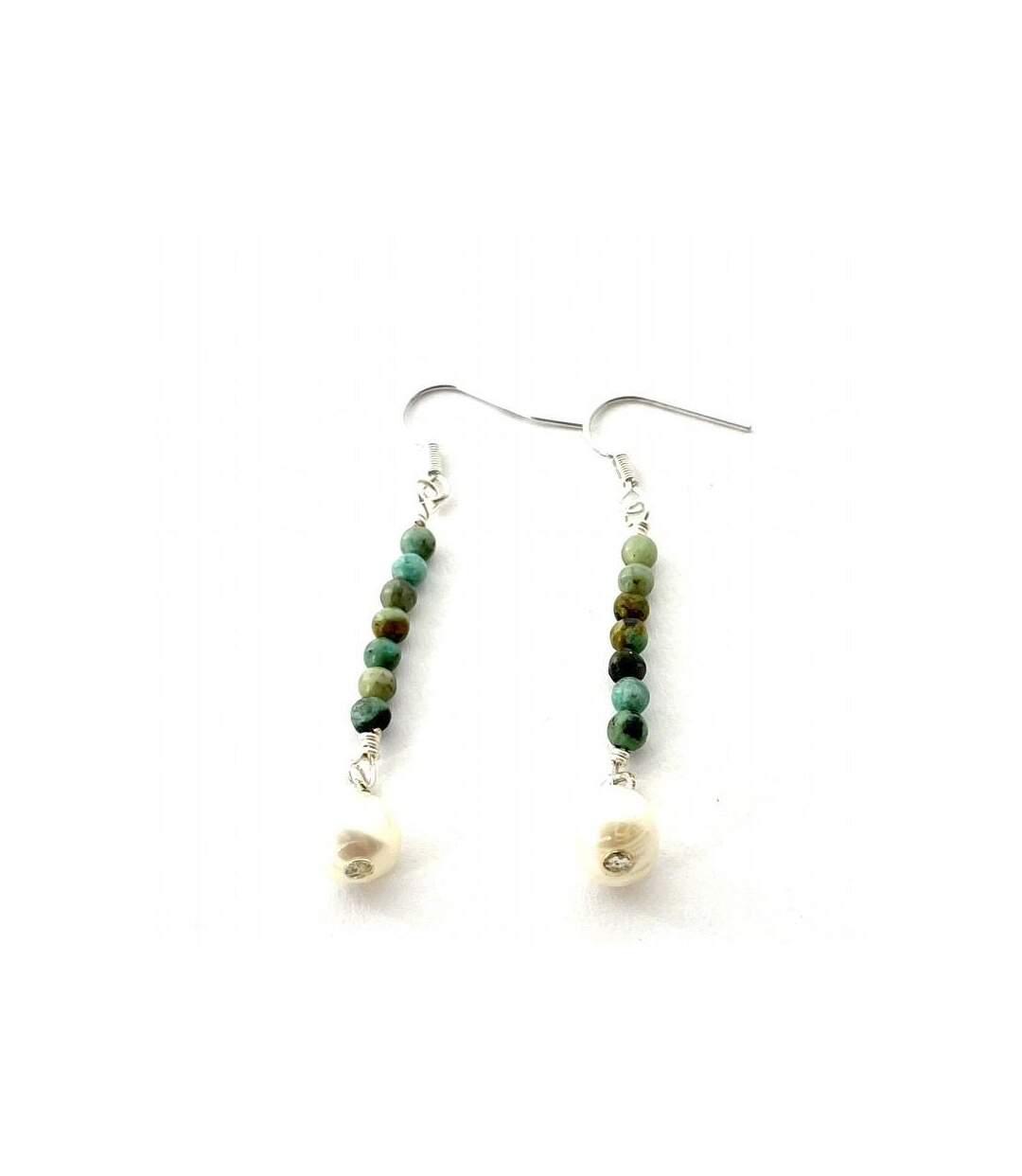 Boucles d'oreille harmonie en jaspe