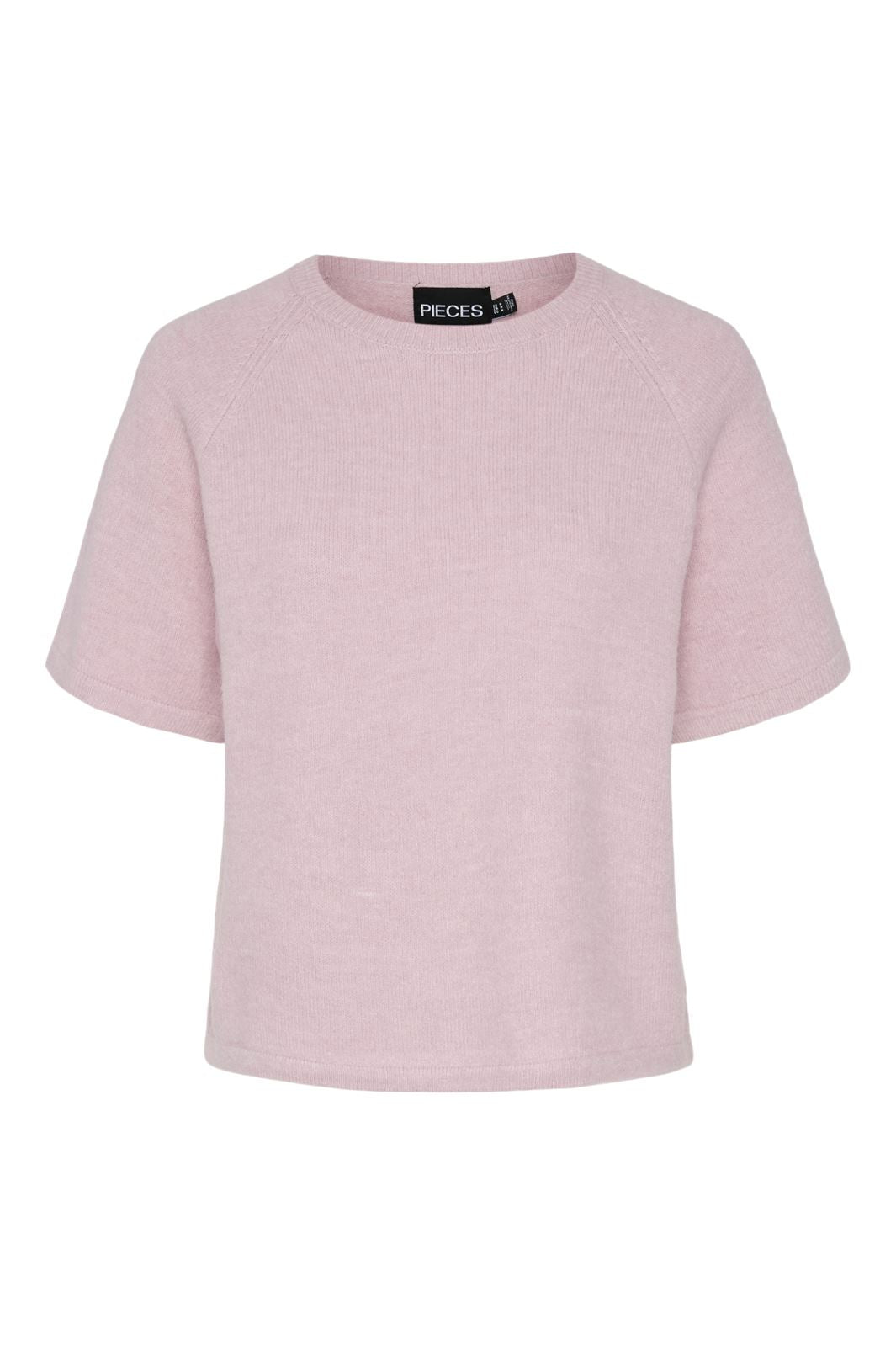 Pieces Pcmikela Ss O-Neck Knit Mm 4664282 dawn pink