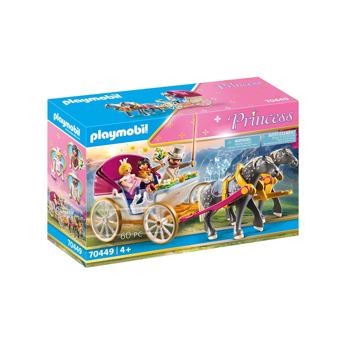 Calèche et couple royal Playmobil Princess 70449