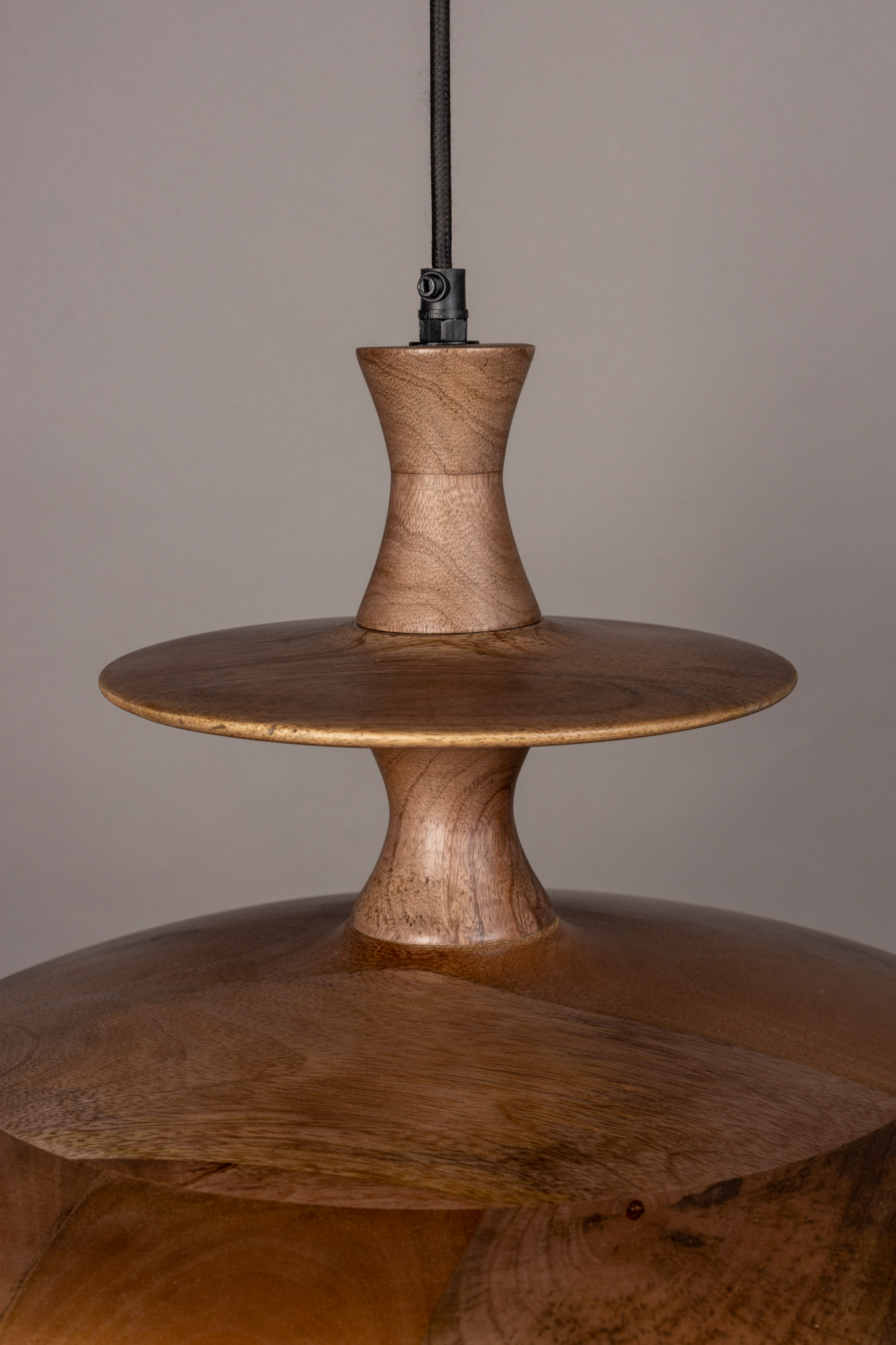 Hanglamp CATH L walnoot