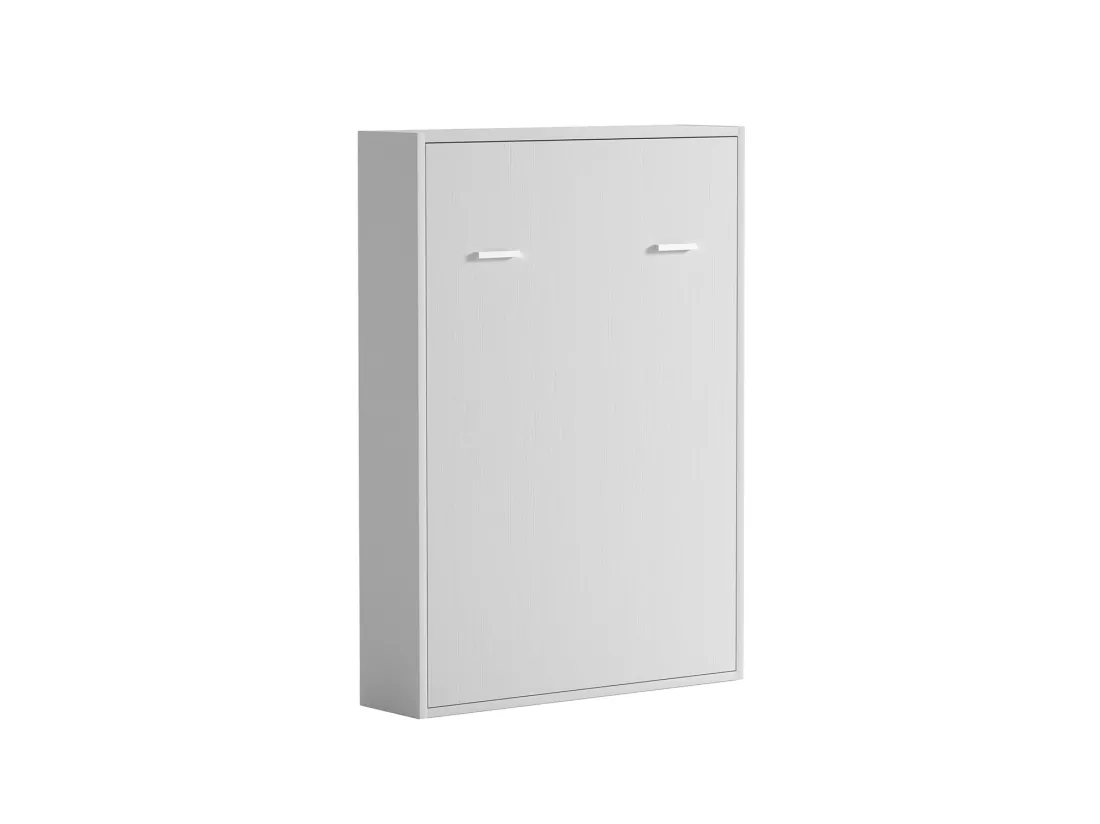 Lit escamotable 160 x 200 cm - Ouverture verticale manuelle - Blanc - MALINA II