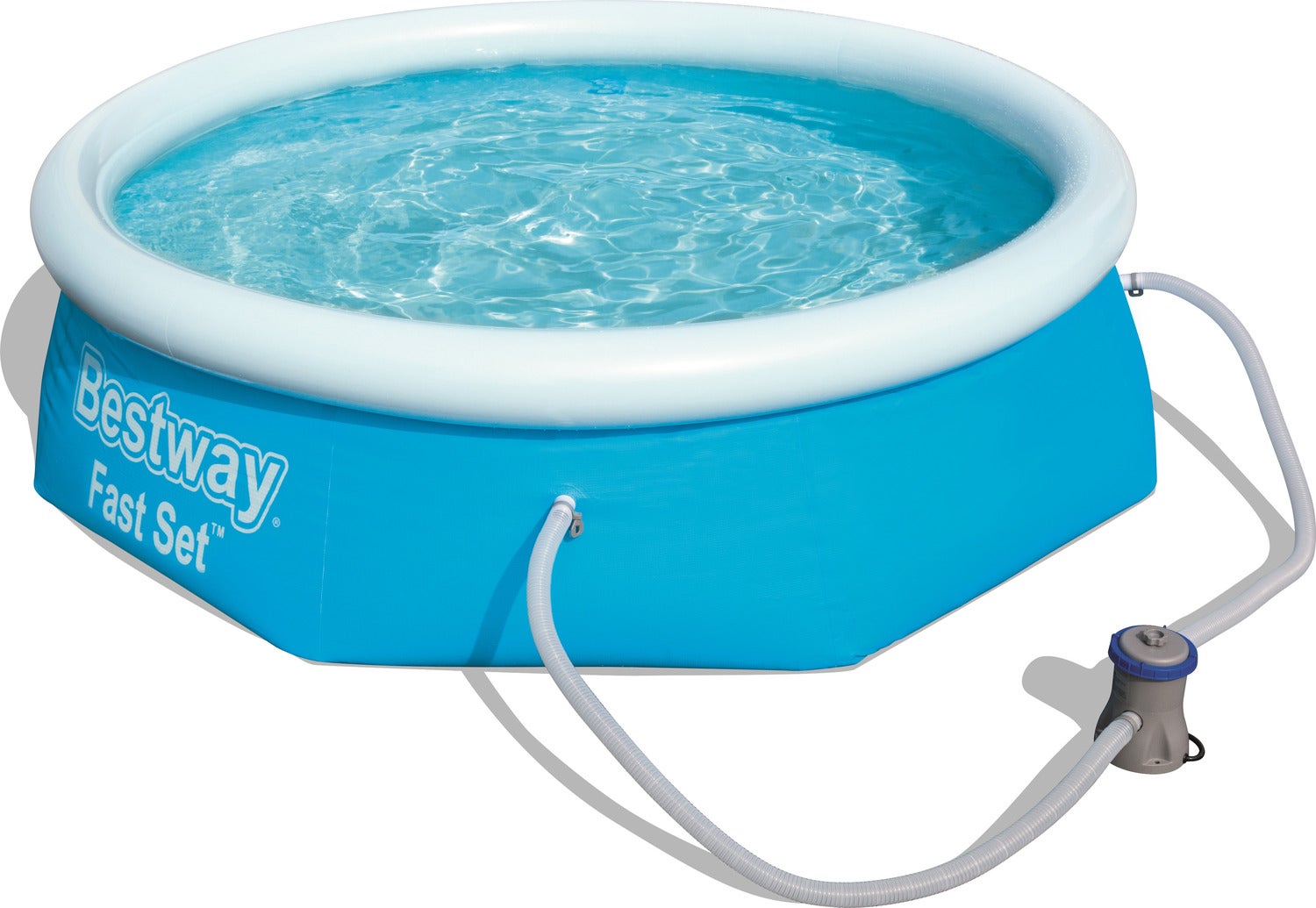 Bestway opblaas zwembad met pomp Fast Set D 244 H 66 cm