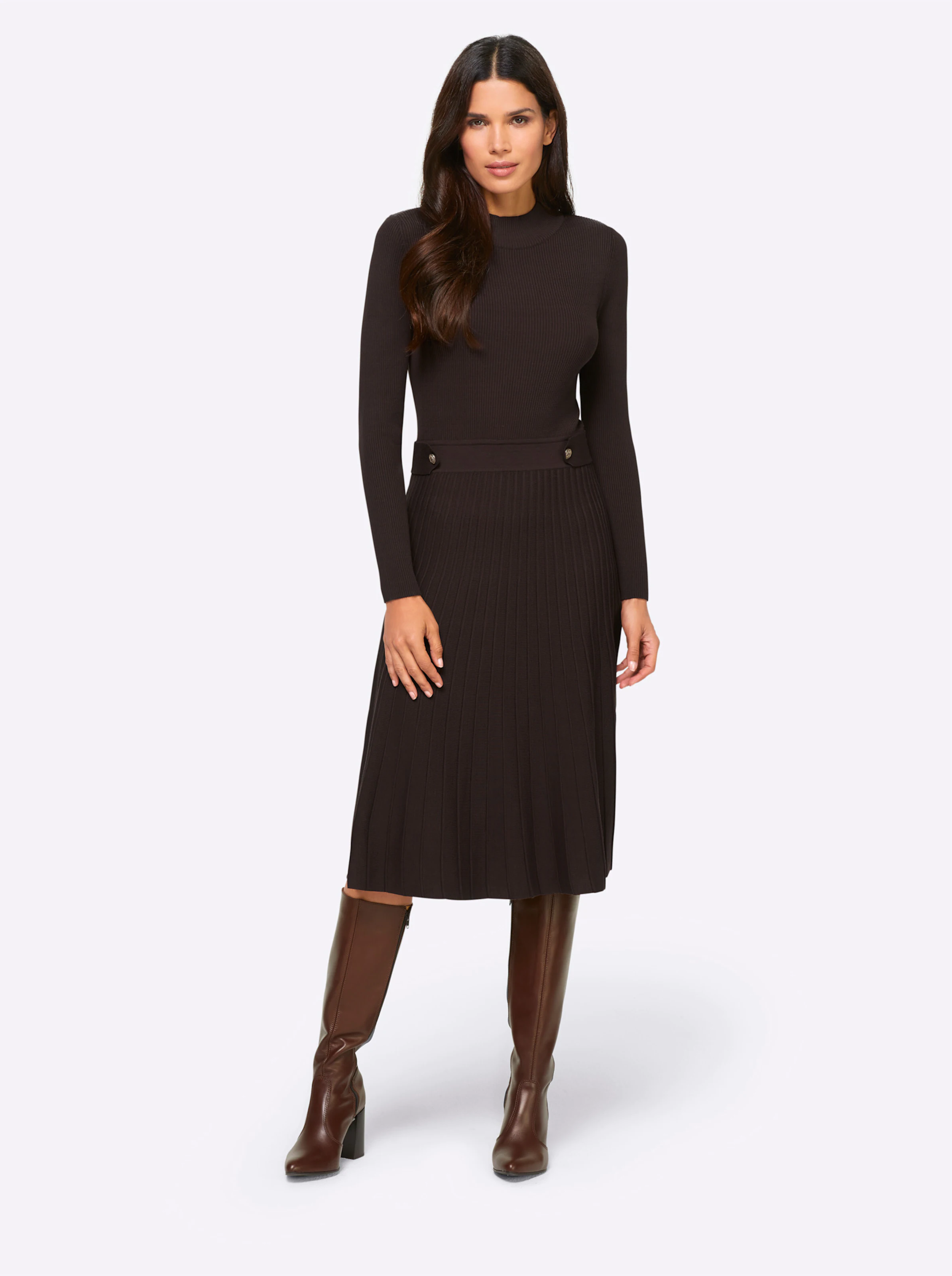 heine Strickkleid in schoko