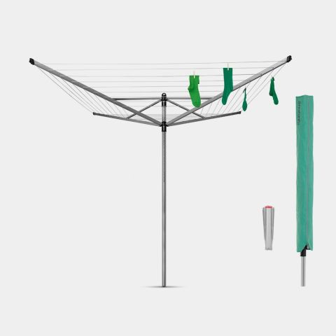 Droogmolen Lift-O-Matic, 60 meter met metalen grondanker, doorsnede 45