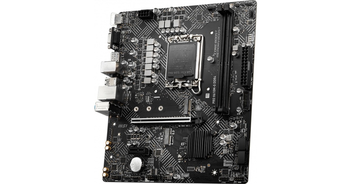 MSIPRO H610M-G DDR4 socket 1700 moederbord  (RAID, Gb-LAN, Sound, µATX)