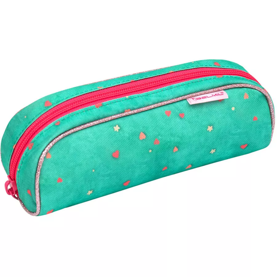 Belmil Schulranzen Compact Schulranzen Set 4-teilig mit Brustgurt Cute Sloth