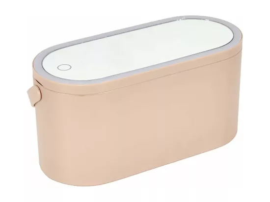 Miroir LED à poser avec rangement - L 23,3 cm x l 10,4 cm x H 11 cm